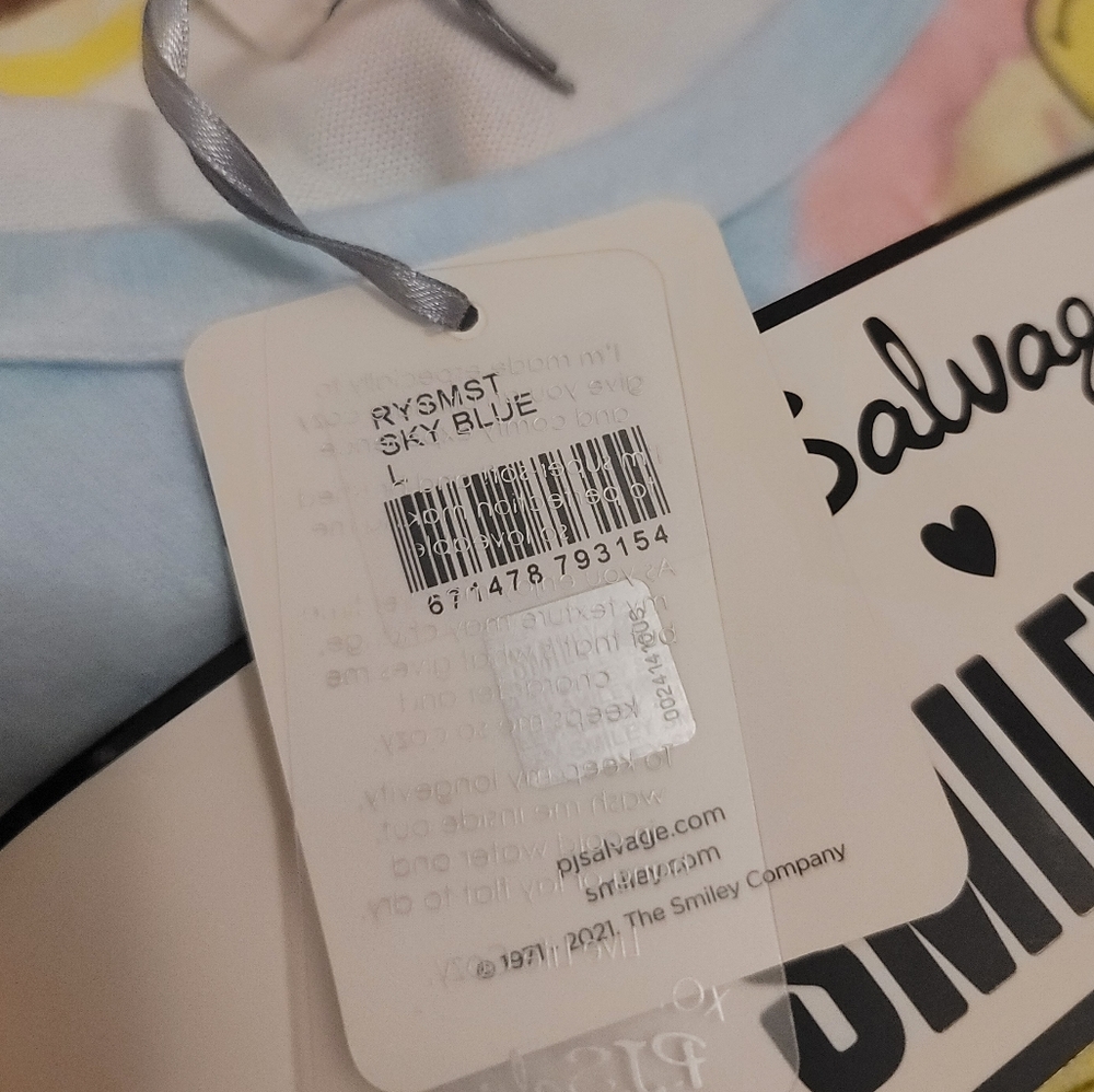 The "Day Trip Tie Dye Smiley" PJ Salvage Set - Picture 4 of 6
